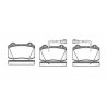 Set di 4 pastiglie freno ROADHOUSE 2434.32
