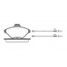 Set di 4 pastiglie freno ROADHOUSE 2439.04