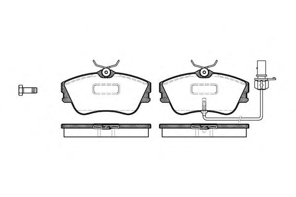 Set di 4 pastiglie freno ROADHOUSE 2480.21