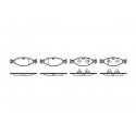 Set di 4 pastiglie freno ROADHOUSE 2481,00