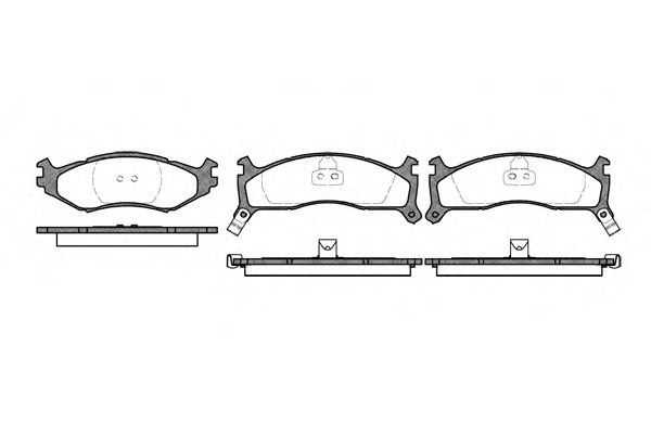 Set di 4 pastiglie freno ROADHOUSE 2484.02