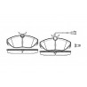 Set di 4 pastiglie freno ROADHOUSE 2486.11