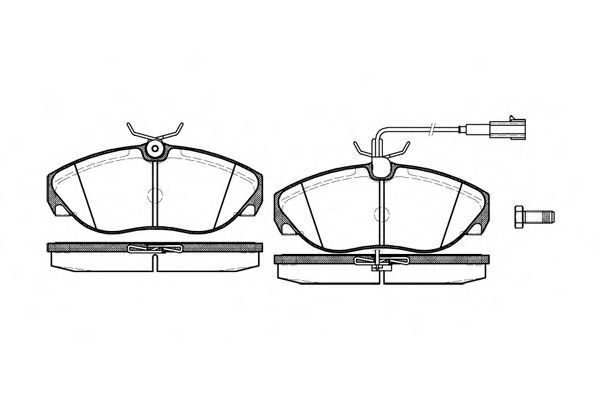 Set di 4 pastiglie freno ROADHOUSE 2486.11