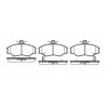 Set di 4 pastiglie freno ROADHOUSE 2494.02