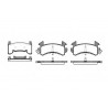 Set di 4 pastiglie freno ROADHOUSE 2515,00
