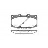 Set di 4 pastiglie freno ROADHOUSE 2599.04