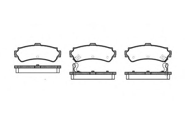 Set di 4 pastiglie freno ROADHOUSE 2607.02