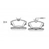 Set di 4 pastiglie freno ROADHOUSE 2638.02