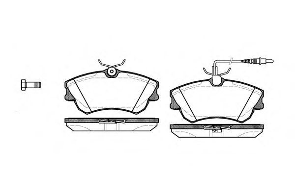 Set di 4 pastiglie freno ROADHOUSE 2638.02