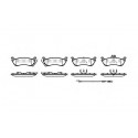 Set di 4 pastiglie freno ROADHOUSE 2698.11