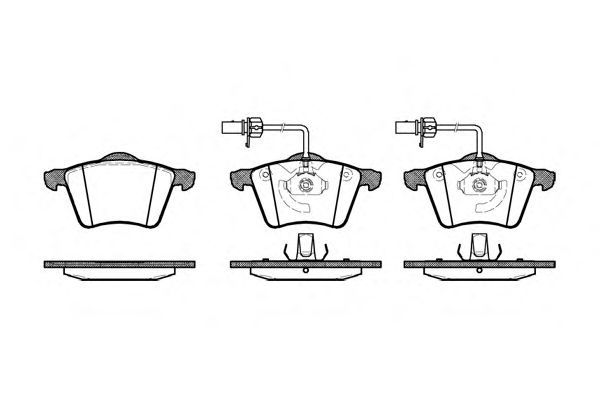 Set di 4 pastiglie freno ROADHOUSE 2721.02