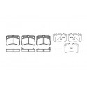 Set di 4 pastiglie freno ROADHOUSE 2723.02