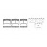 Set di 4 pastiglie freno ROADHOUSE 2723.02