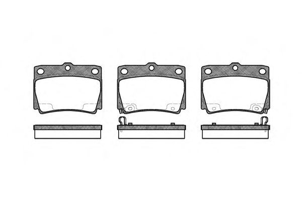 Set di 4 pastiglie freno ROADHOUSE 2750.02