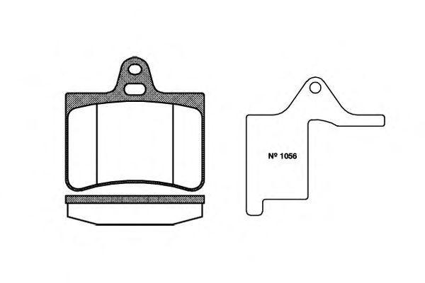 Set di 4 pastiglie freno ROADHOUSE 2830,00