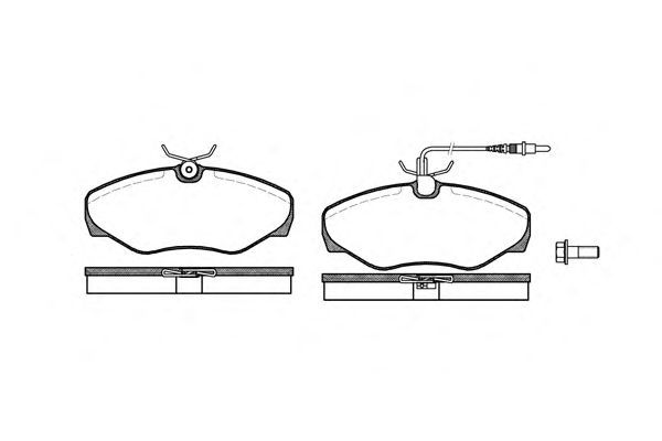 Set di 4 pastiglie freno ROADHOUSE 2834.01