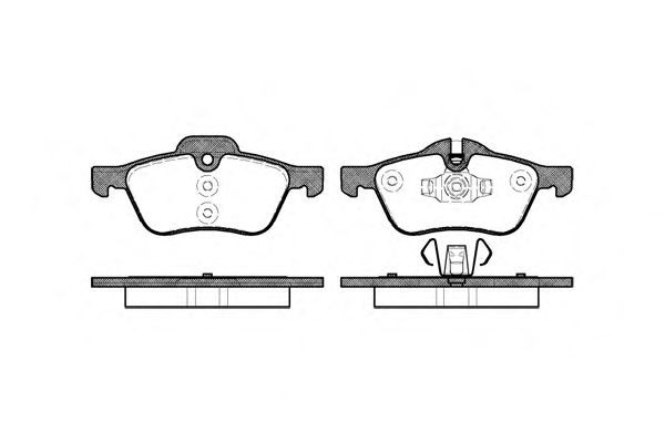 Set di 4 pastiglie freno ROADHOUSE 2864,00