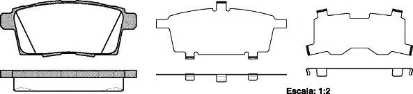 Set di 4 pastiglie freno ROADHOUSE 21268.00