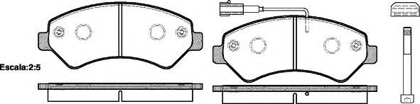 Set di 4 pastiglie freno ROADHOUSE 21275.01