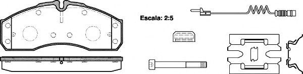 Set di 4 pastiglie freno ROADHOUSE 2651.22