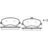 Set di 4 pastiglie freno ROADHOUSE 21377.00