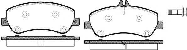 Set di 4 pastiglie freno ROADHOUSE 21377.00