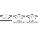 Set di 4 pastiglie freno ROADHOUSE 21384.02