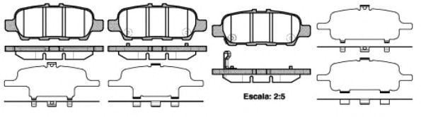 Set di 4 pastiglie freno ROADHOUSE 2876.41
