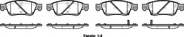 Set di 4 pastiglie freno ROADHOUSE 21273.02