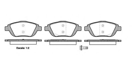 Set di 4 pastiglie freno ROADHOUSE 21392.00