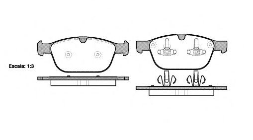 Set di 4 pastiglie freno ROADHOUSE 21397.00