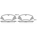 Set di 4 pastiglie freno ROADHOUSE 21409.00