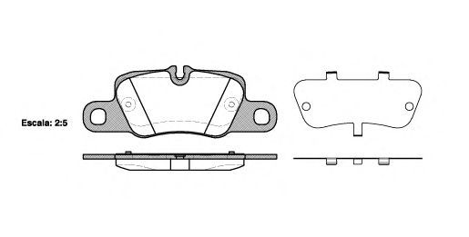 Set di 4 pastiglie freno ROADHOUSE 21401.00