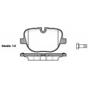 Set di 4 pastiglie freno ROADHOUSE 21408.00