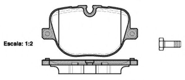 Set di 4 pastiglie freno ROADHOUSE 21408.00