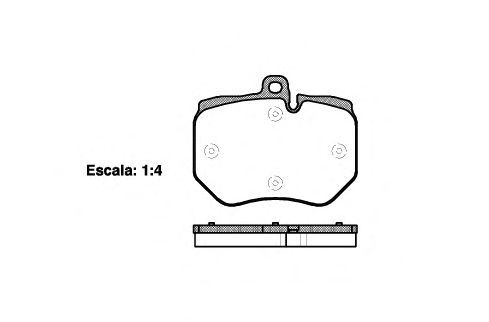 Set di 4 pastiglie freno ROADHOUSE 21400.00