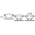 Set di 4 pastiglie freno ROADHOUSE 21440.01