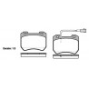 Set di 4 pastiglie freno ROADHOUSE 21444.01