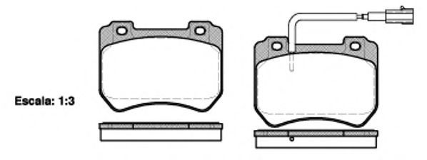 Set di 4 pastiglie freno ROADHOUSE 21444.01