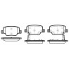 Set di 4 pastiglie freno ROADHOUSE 21452.02