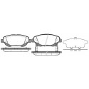 Set di 4 pastiglie freno ROADHOUSE 21453.02
