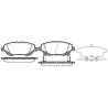 Set di 4 pastiglie freno ROADHOUSE 21453.02