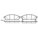 Set di 4 pastiglie freno ROADHOUSE 21434.02
