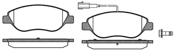 Set di 4 pastiglie freno ROADHOUSE 2860.02