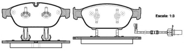 Set di 4 pastiglie freno ROADHOUSE 21441.02