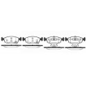 Set di 4 pastiglie freno ROADHOUSE 2172,50