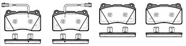 Set di 4 pastiglie freno ROADHOUSE 2666.12