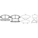 Set di 4 pastiglie freno ROADHOUSE 21358.02