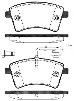 Set di 4 pastiglie freno ROADHOUSE 21351.01