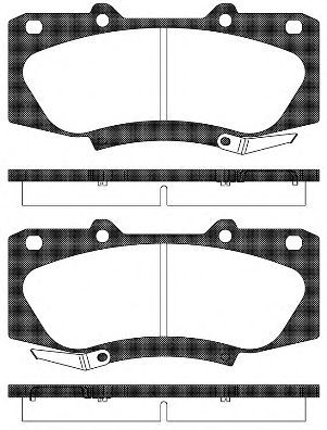 Set di 4 pastiglie freno ROADHOUSE 21468.04